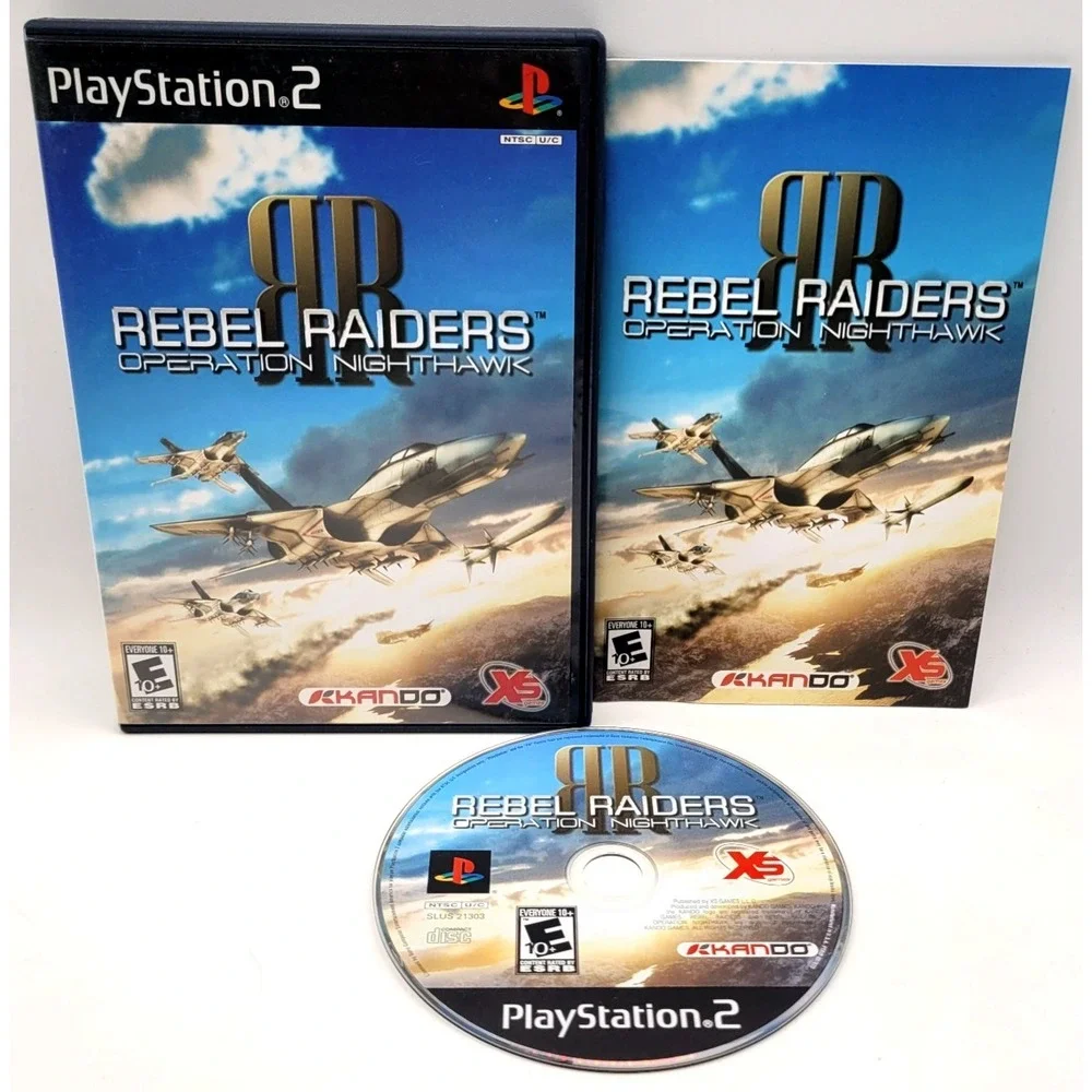 Rebel‎ Raiders Operation Nighthawk (PlayStation 2 PS2) CIB COMPLETEIN BOX